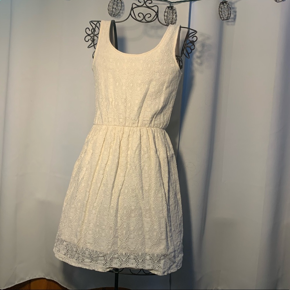 Cream lace dress
